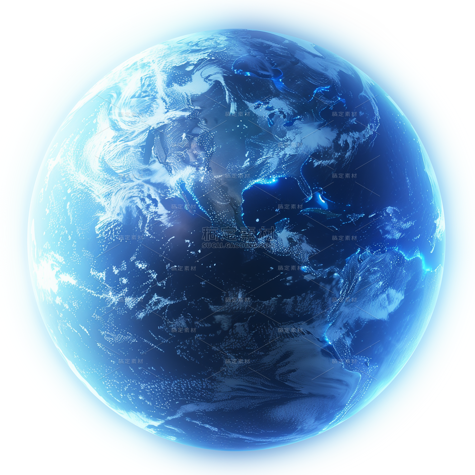 宇宙系列写实蓝光地球