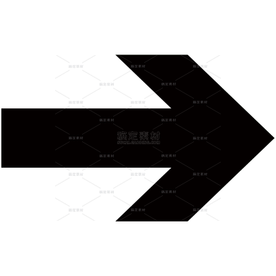装饰系列黑色简约风箭头图标元素（td）