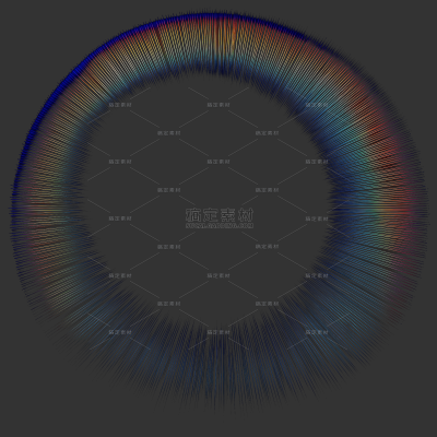 特效系列动态感太阳透镜彩色圆形发散光线光斑特效
