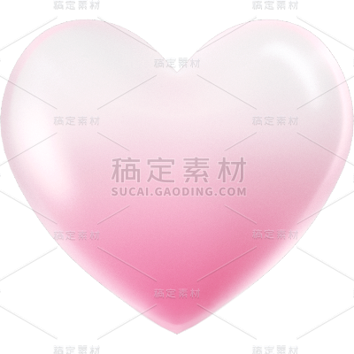 3D立体C4D装饰爱心元素素材