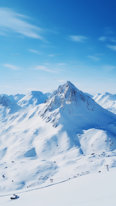 冬天冬季冬日雪山雪景风景场景背景