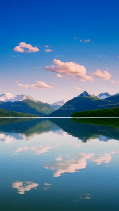通用唯美自然山川湖水风景背景