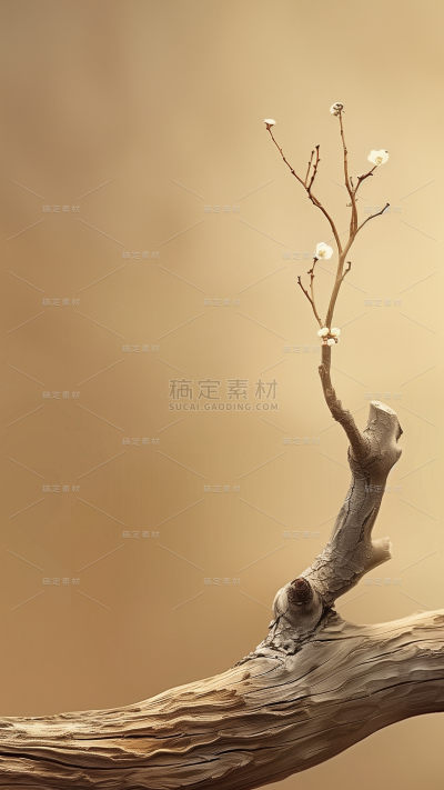 通用实景棕色木枝背景素材