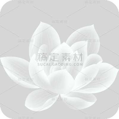 传统节气小暑节气二十四节气插画肌理透明花朵装饰元素素材