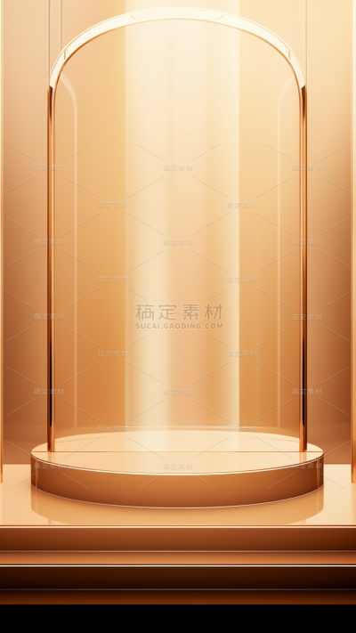 通用简约金色玻璃质感背景图片