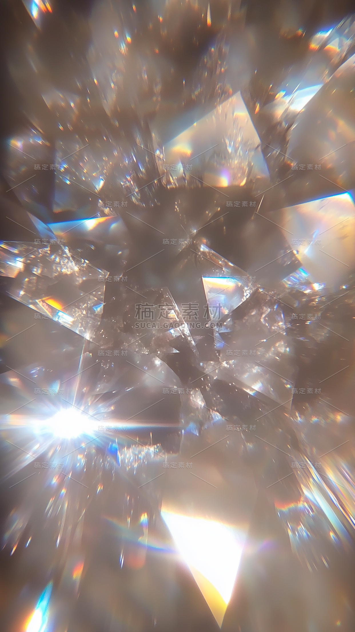 珠宝系列梦幻感模糊朦胧感钻石背景