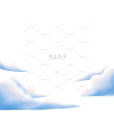气象系列水彩插画天空云层