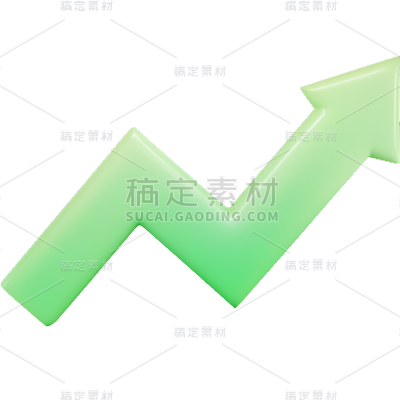 装饰通用3D向上箭头元素素材