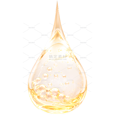 美妆系列科技风水滴形状精华分子特效元素