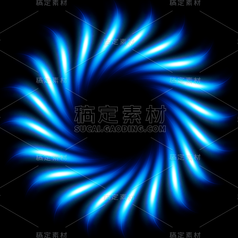 通用圆形光圈特效光效漩涡式贴纸元素素材
