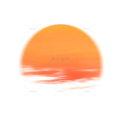 风光系列插画风日落渐变朦胧肌理感元素