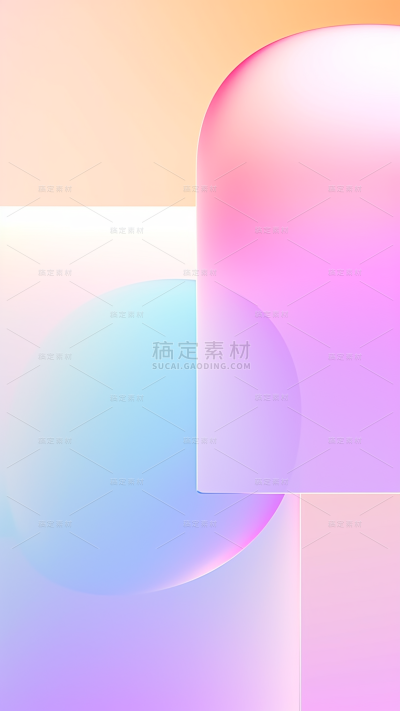 通用玻璃质感彩色幻彩背景图片