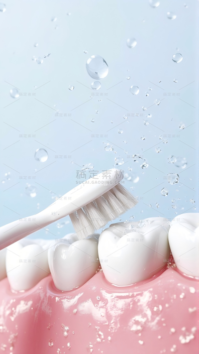 医疗系列刷牙冲牙器背景图