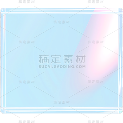 通用长方形玻璃几何装饰元素