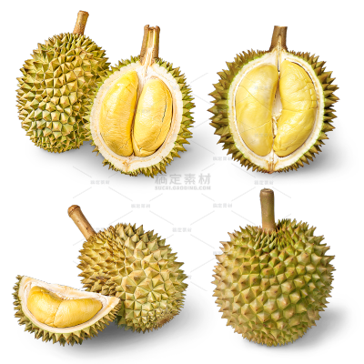 常规果蔬系列通用实景榴莲元素贴纸