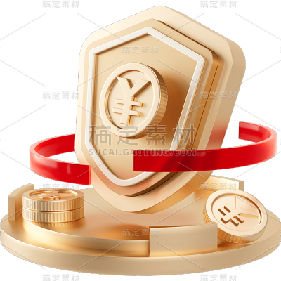 通用金融商务感伪3D风金融元素素材