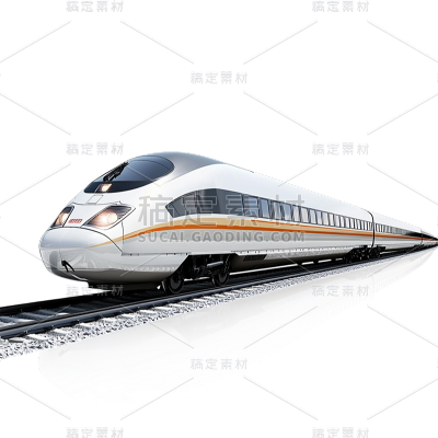 交通系列写实高铁地铁元素贴纸
