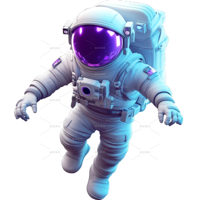 宇宙系列3D炫酷风宇航员
