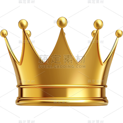 常规通用皇冠立体图标元素素材