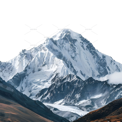 风光系列实景雪山山脉元素