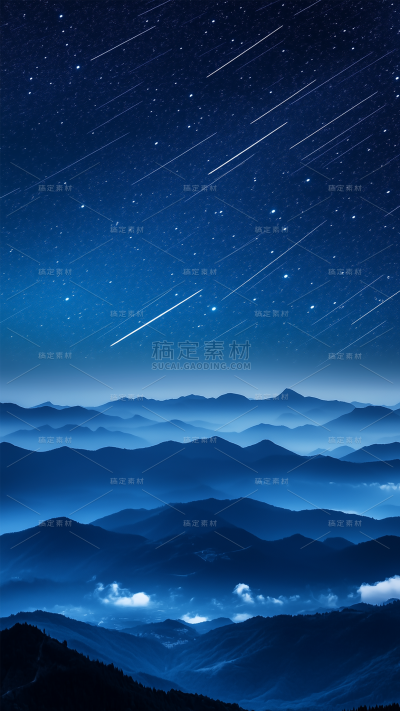 宇宙系列写实流星天空自然景色图片