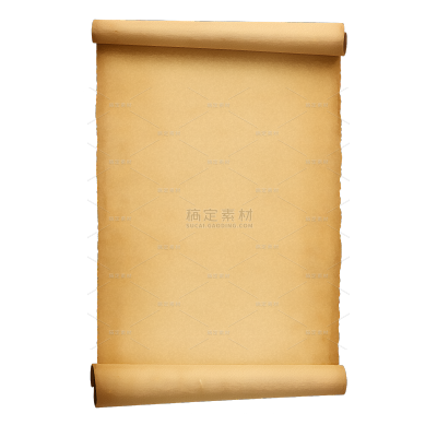 样机系列复古感纸纹卷轴（td）