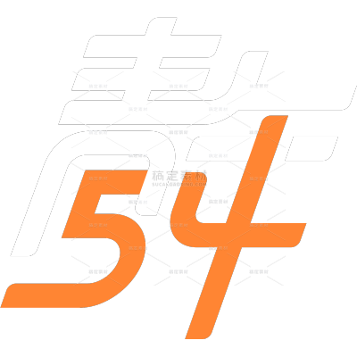 青年节简约感粗线体数字图形感艺术字