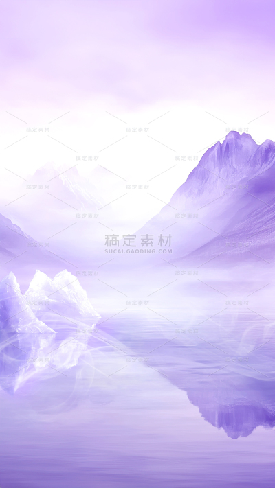 背景系列紫色透明山水背景