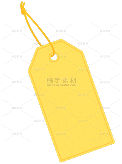 促销系列简约插画渐变吊牌元素