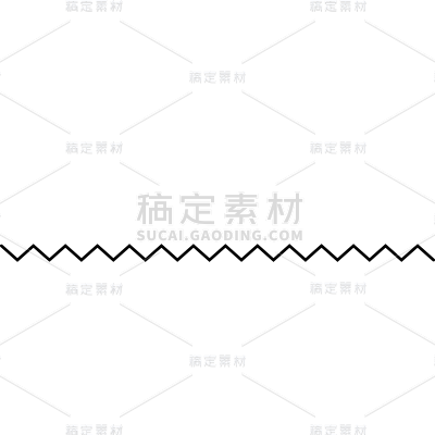 黑色波浪线贴纸