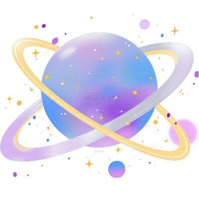 宇宙系列插画圆点星球