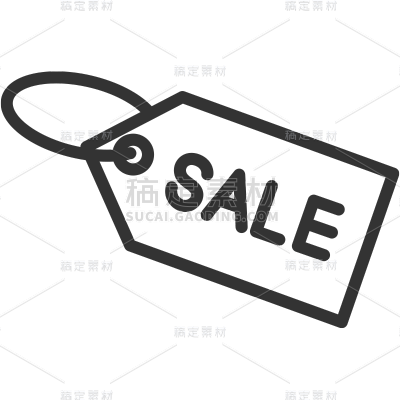 电商商品零售通用信息图标黑色矢量贴纸元素素材