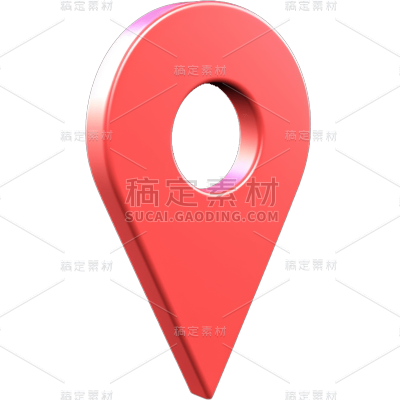 立体风地标标志贴纸