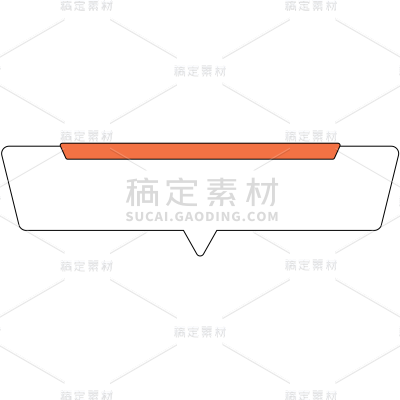 简约几何边框文本框标题框文字框元素素材