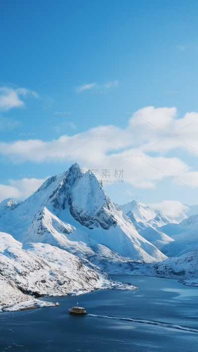 冬天冬季冬日雪山雪景风景场景背景