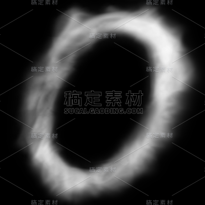 特效通用白色环形烟雾元素素材