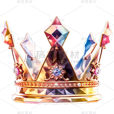 3D立体华丽皇冠免抠元素