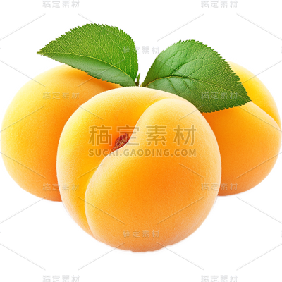 果蔬系列-通用-写实黄桃切片整果组合贴纸