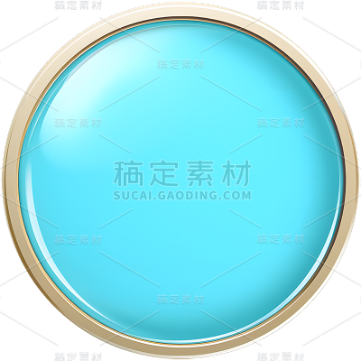 通用基础蓝色按钮免抠元素