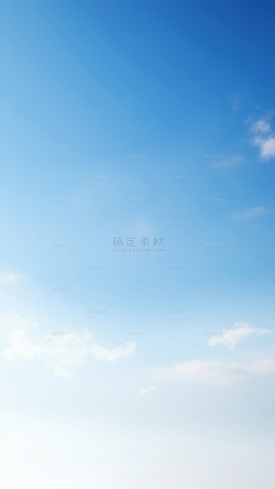 常规风光系列柔焦稀薄白云蓝天背景