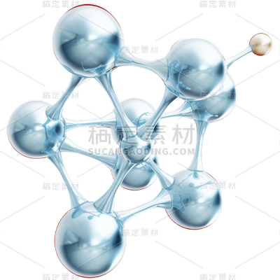 3D化学分子贴纸