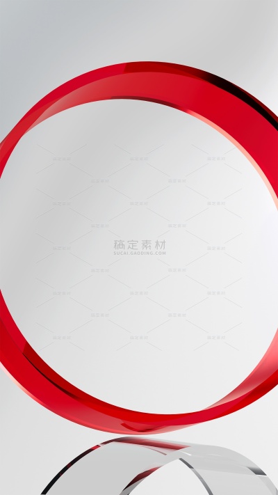 常规背景系列清透感环形玻璃展台