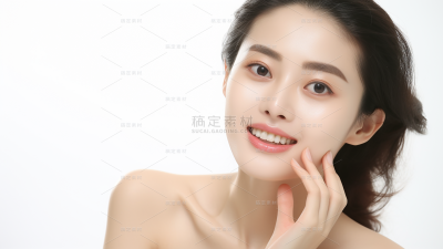 美容护肤模特人像图片