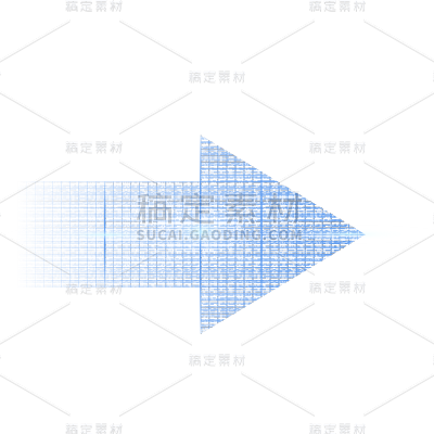 科技风通用插画线条箭头元素素材