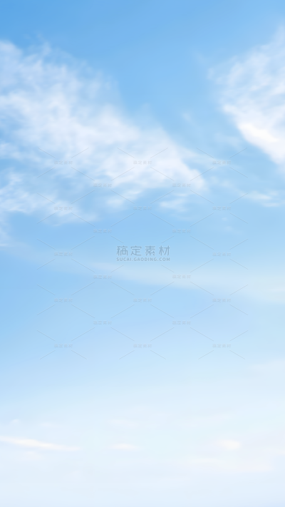 写实感浅色天空稀薄微弱云朵背景