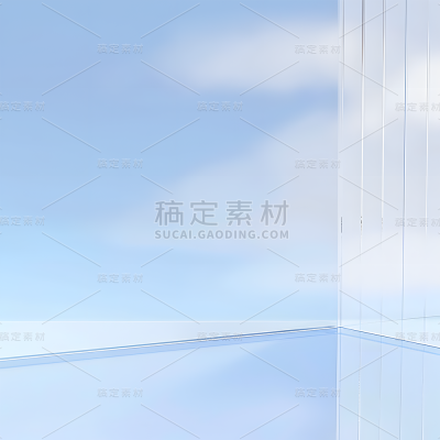 通用空间主图蓝色白色天空
