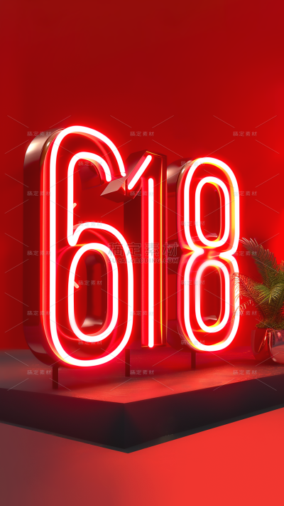 618通用狂欢3D立体机械展台图片素材