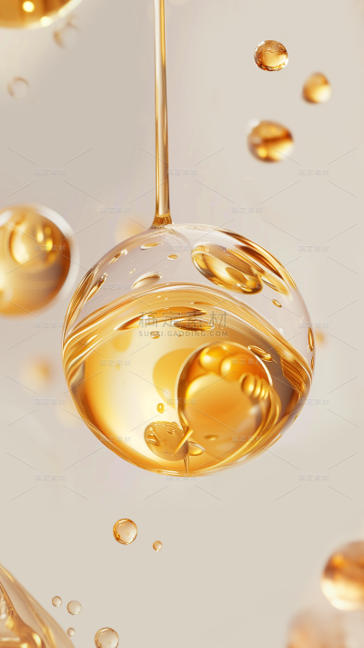 医疗系列特写分子气泡结构背景