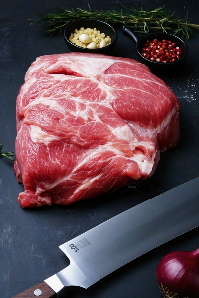 常规内容-美食系列写实感生肉背景