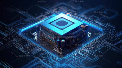 c4d酷炫AI人工智能三维立体科技芯片